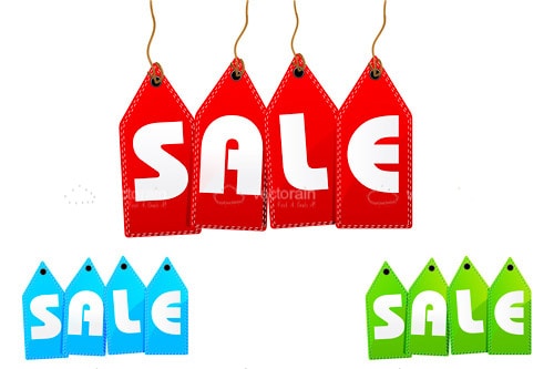 Colorful Sale Tags Sets